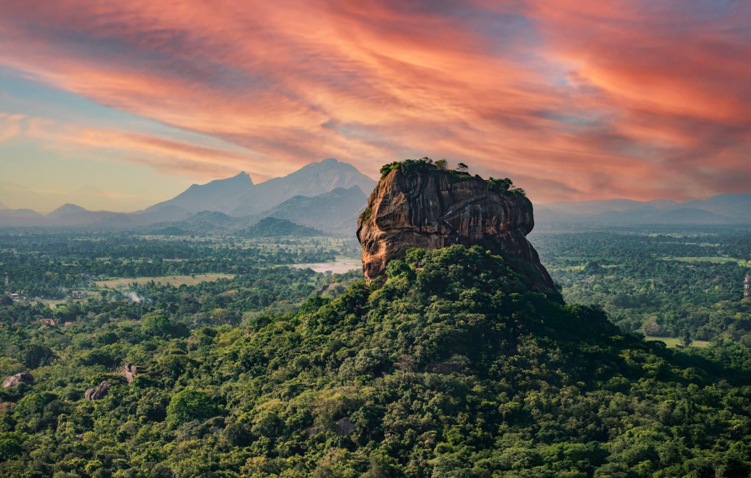 Sri Lanka train journey through misty mountains